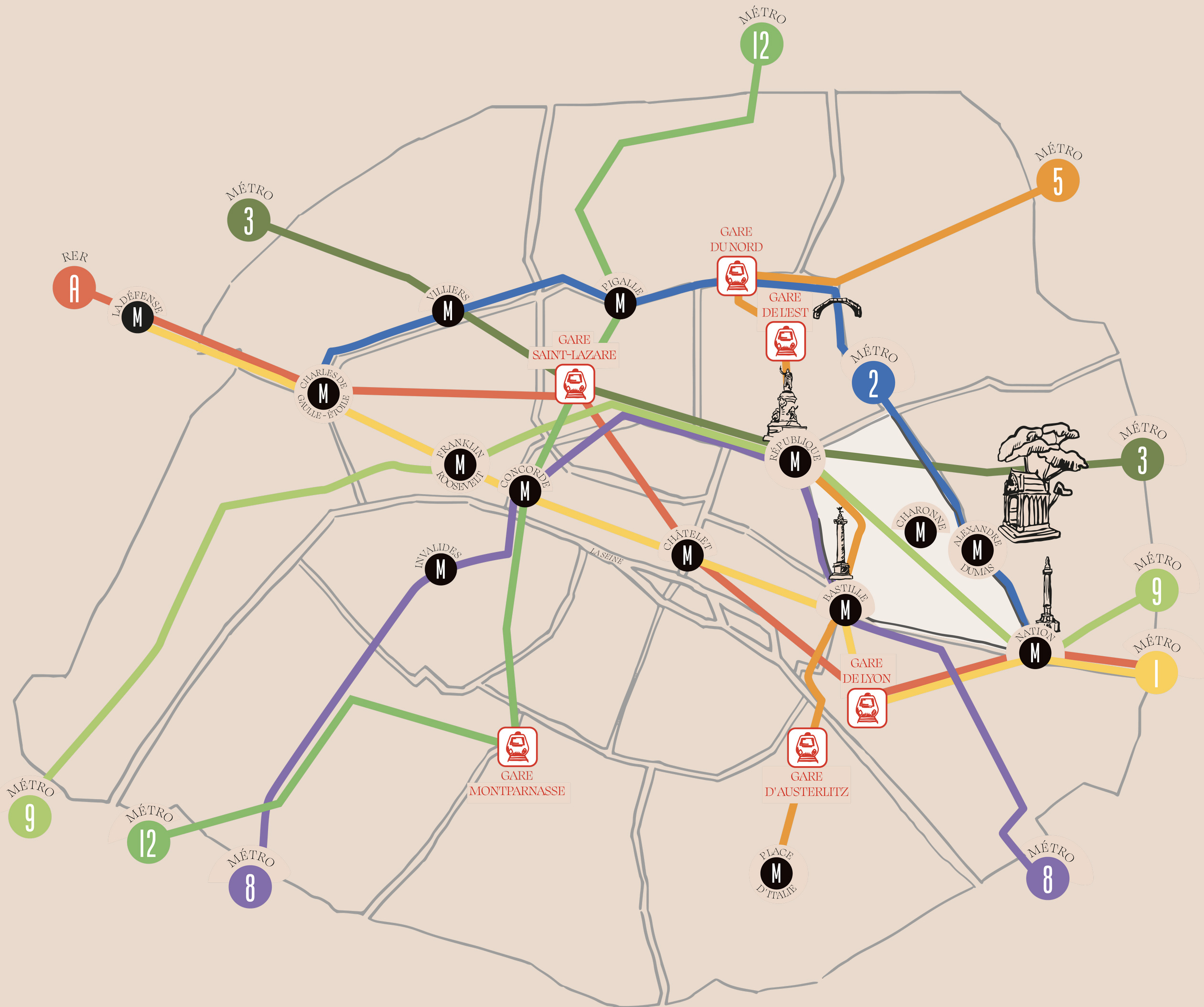 Plan du quartier